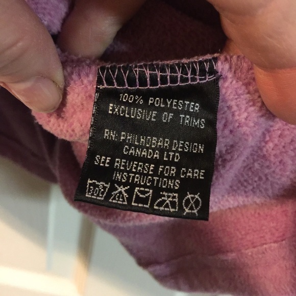 𝅺FLEECE heathered pink zip coat with pockets. - Picture 4 of 5